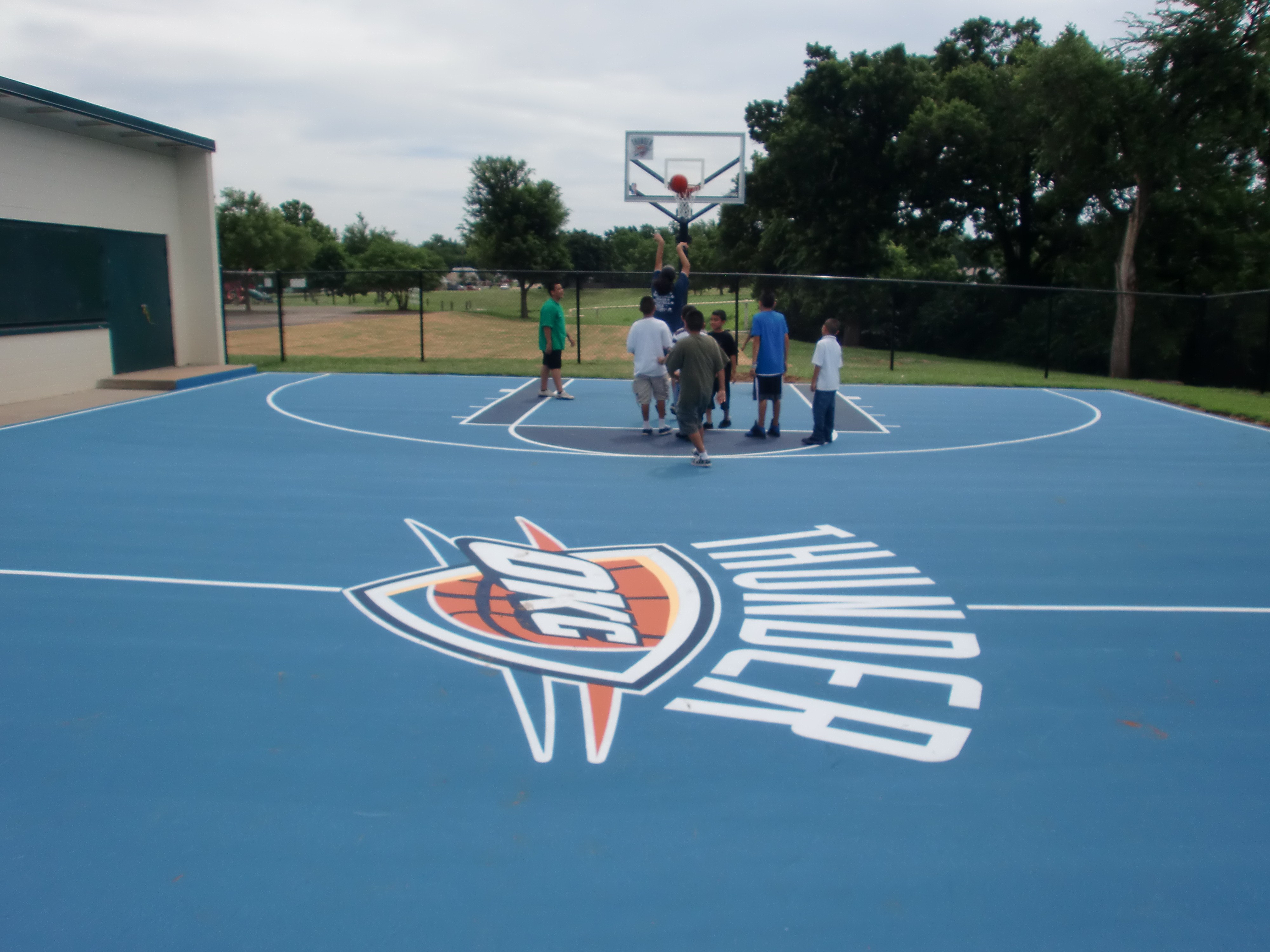 outdoor basketball court texture